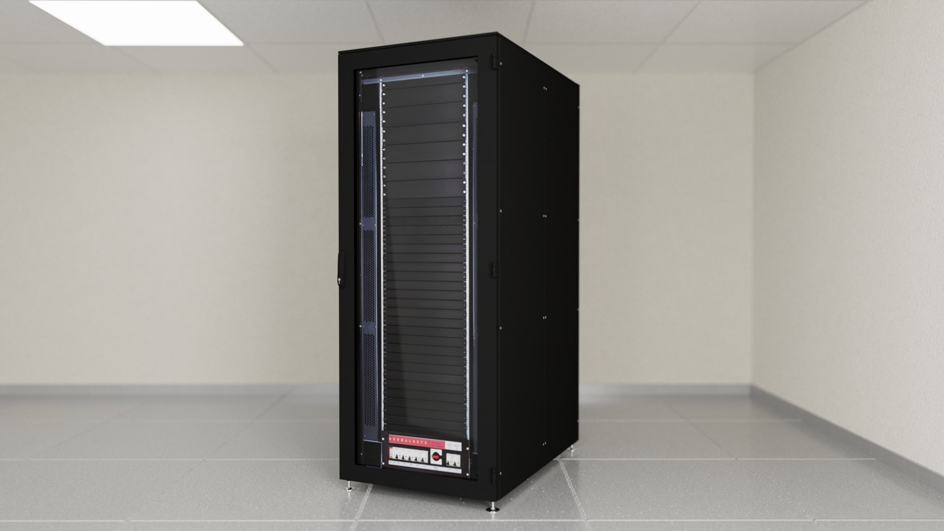 Die Alllinfrabox als bessere, anschlussfertige Alternative zu einem klassischen chaotischen Serverraum eines Unternehmens