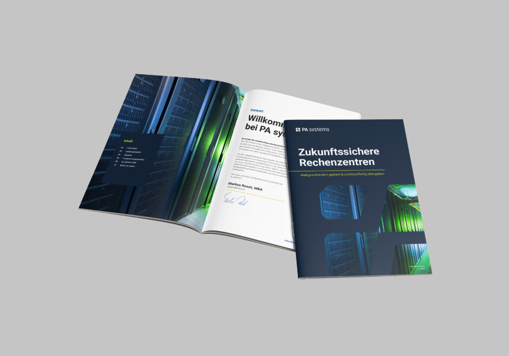 PA systems Unternehmensfolder Mockup