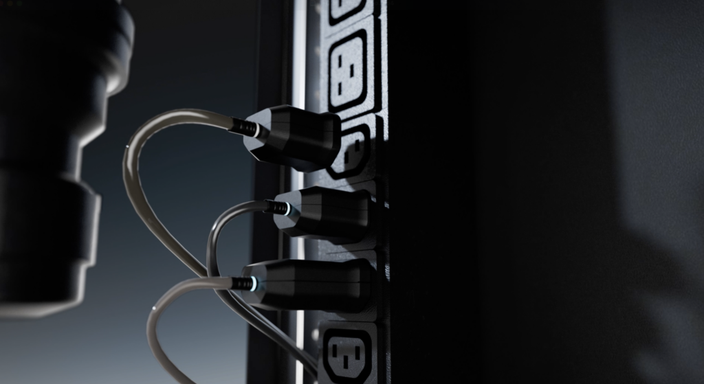 Mikrorechenzentrum mit einfachen Anschlüssen für schnelle Inbetriebnahme und reduzierte Projektlaufzeit im Vergleich zum Serverraum Umbau