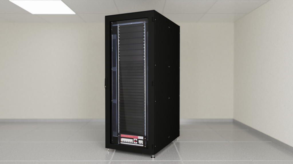 Mikrorechenzentrum als integriertes IT Gesamtsystem mit Klima, Strom und Sicherheit im Vergleich zu vielen Einzelkomponenten im Serverraum